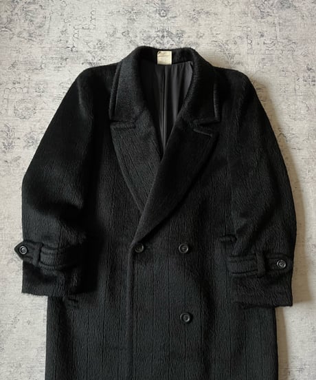 Alpaca Wool Double-Breasted Long Coat