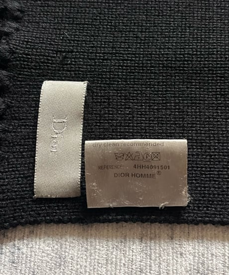 A/W 2004 Dior HOMME “VOTC” Fringe Long Scarf