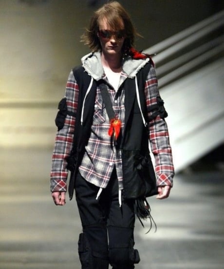 A/W 2005 NUMBER (N)INE “THS” RUNWAY FLANNEL HOODIE［3］