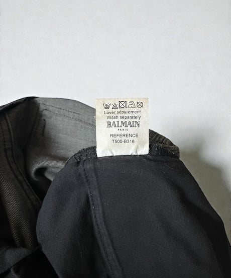 A/W 2010 BALMAIN BY CHRISTOPHE DECARNIN DAMAGE BIKER DENIM