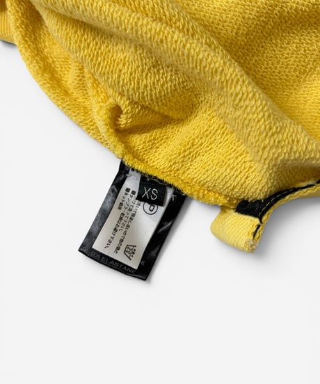 S/S 2015 BALMAIN HOMME PASTEL YELLOW SIDE ZIP HOODIE［XS］