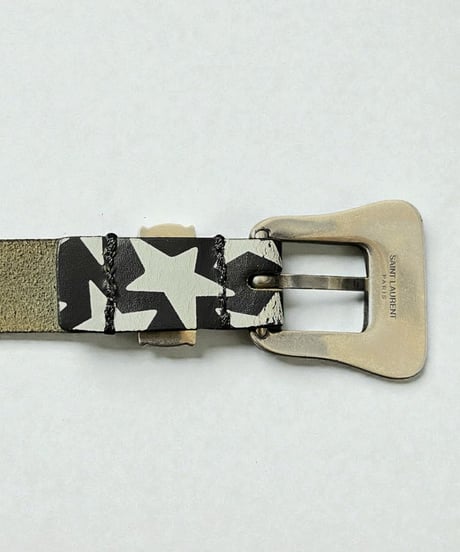 S/S 2014 SAINT LAURENT PARIS STAR WESTERN BELT