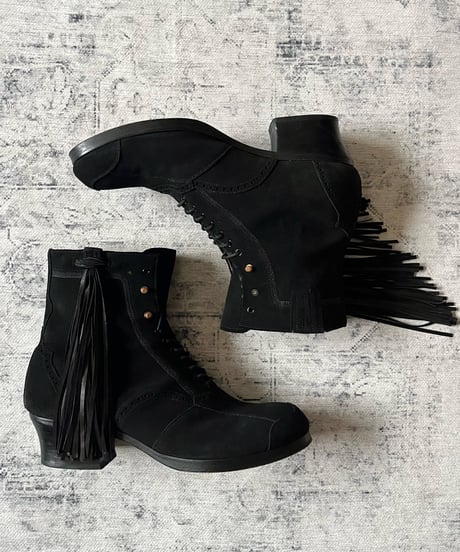 A/W 2013 Takahiro Miyashita the SOLOIST Fringe Suede Heel Boots