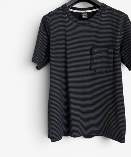 S/S 2009 NUMBER (N)INE “THE LONESOME HEROES” BORDER PRINT T-SHIRT［2］