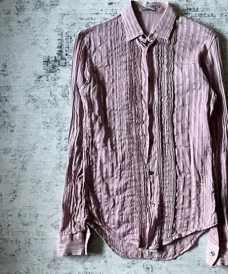 S/S 2005 Dior HOMME “BECK” Sheer Stripe Dress Shirt