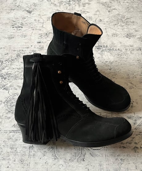 A/W 2013 Takahiro Miyashita the SOLOIST Fringe Suede Heel Boots