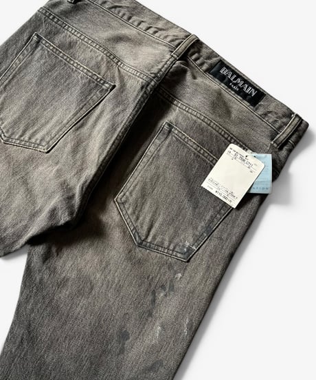 S/S 2015 BALMAIN HOMME PAINTED CURVED DENIM