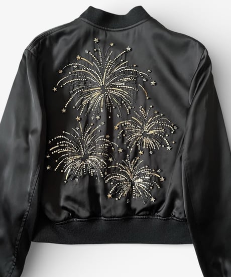 S/S 2015 SAINT LAURENT PARIS CRYSTAL FIREWORKS JACKET