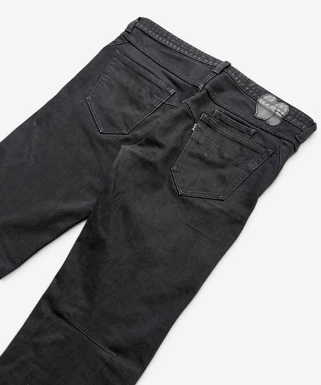 A/W 2007 NUMBER (N)INE “LOVE GOD MURDER” CRYING HEART BLACK STRETCH DENIM［5］