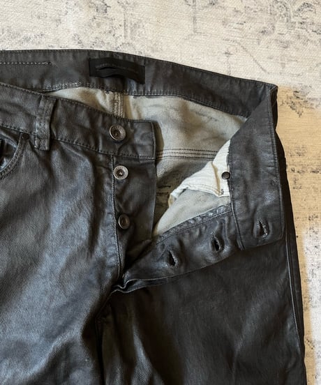 2000s Diesel black coating denim