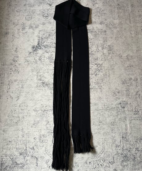 A/W 2004 Dior HOMME “VOTC” Fringe Long Scarf