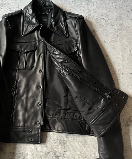 Early 2010s Galaabend sheep skin biker jacket