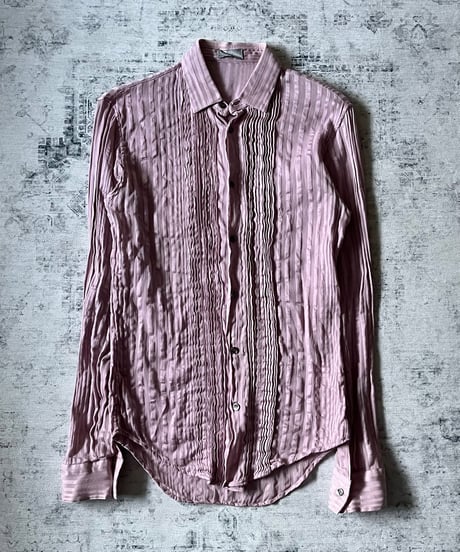 S/S 2005 Dior HOMME “BECK” Sheer Stripe Dress Shirt