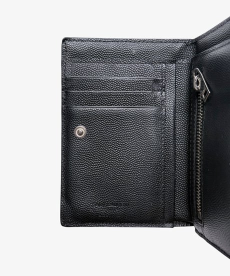 S/S 2019 SAINT LAURENT PARIS GRAIN LEATHER CHAIN WALLET