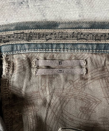 S/S 2007 Number (N)ine pigmented denim