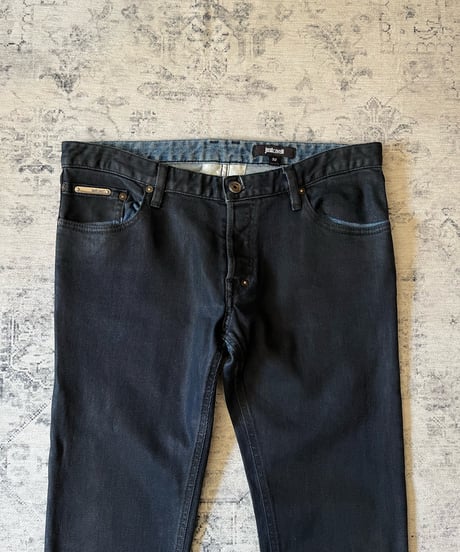 S/S 2015 Just Cavalli black coating denim