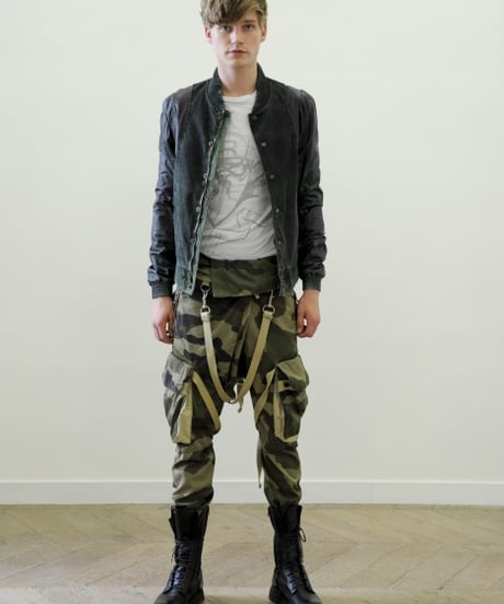 S/S 2011 BALMAIN HOMME BY CHRISTOPHE DECARNIN PARACHUTE CARGO PANTS［XS］