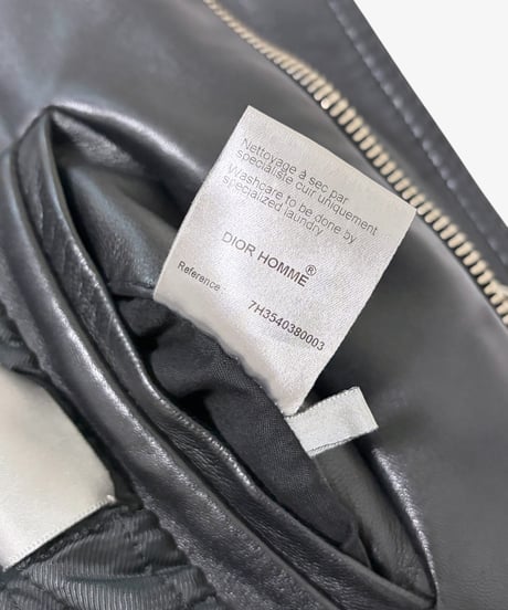A/W 2007 DIOR HOMME “NAVIGATE”  A2 STYLE LEATHER FLIGHT JACKET［44］