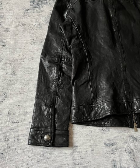 2000s Cathy Jane leather tracker jacket