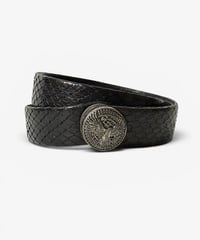 A/W 2012 BALMAIN HOMME EAGLE CONCHO PYTHON DOUBLE WRAP BRACELET