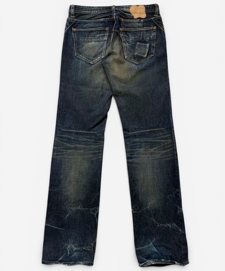 S/S 2008 NUMBER (N)INE “BIRDS” MUDWASH ZIPPO DENIM［2］