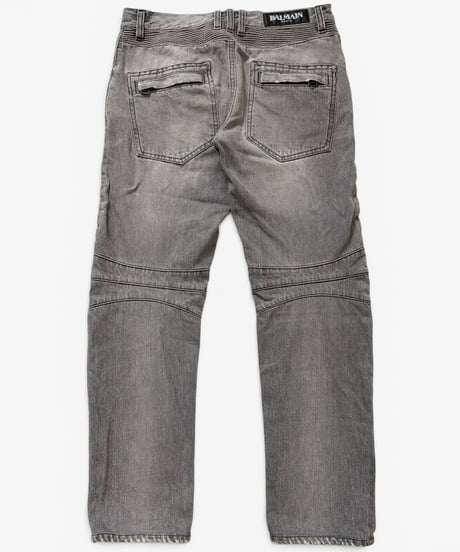 A/W 2010 BALMAIN HOMME BY CHRISTOPHE DECARNIN DISTRESSED CLIP ZIP BIKER［31］
