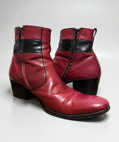 A/W 2007 DIOR HOMME “NAVIGATE” RED HEEL BOOTS