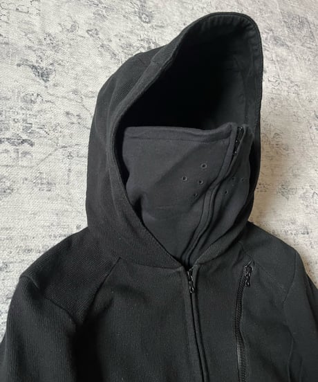 Early 2000s Civirized Gasmask Zip Hoodie