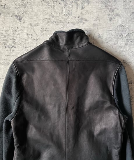 A/W 2012-2013 Nicolas&Mark Leather × Sweat Hybrid Biker Jacket