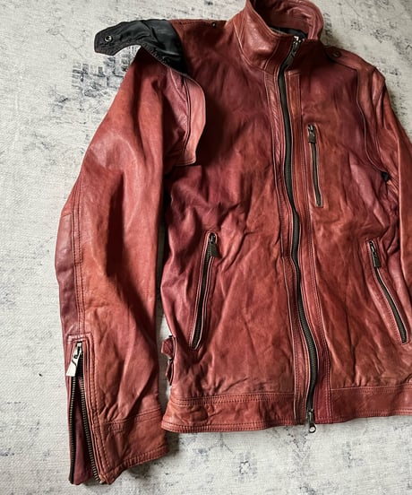 Early2000s KATHARINE HAMNETT LONDON leather jacket