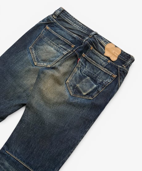 S/S 2008 NUMBER (N)INE “BIRDS” MUDWASH ZIPPO DENIM［2］