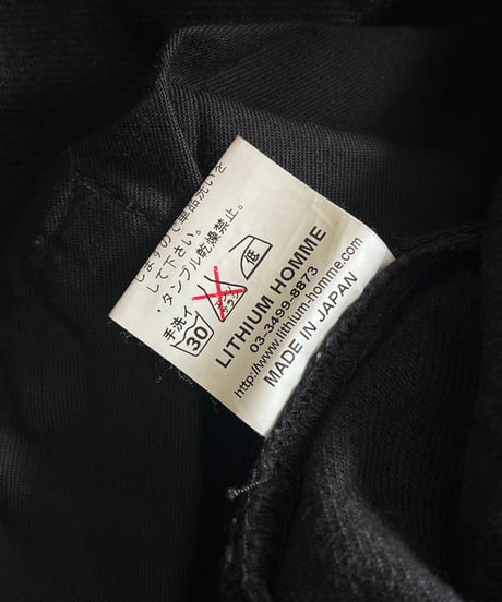 S/S 2009 LITHIUM HOMME WASHED BLACK DENIM