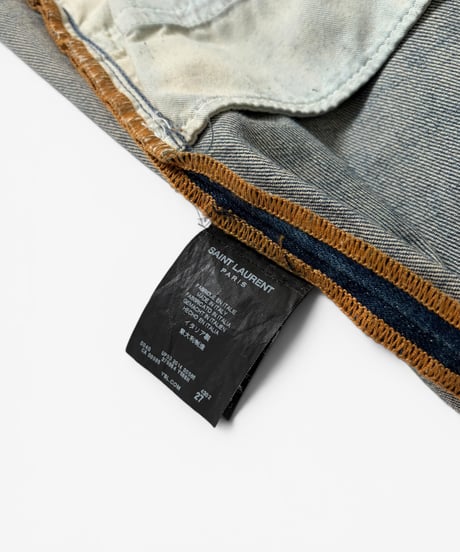 A/W 2014 SAINT LAURENT PARIS D02 DISTRESSED REPAIR DENIM［27］