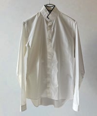 S/S 2004 DIOR HOMME “STRIP” STAND NECK SHIRT