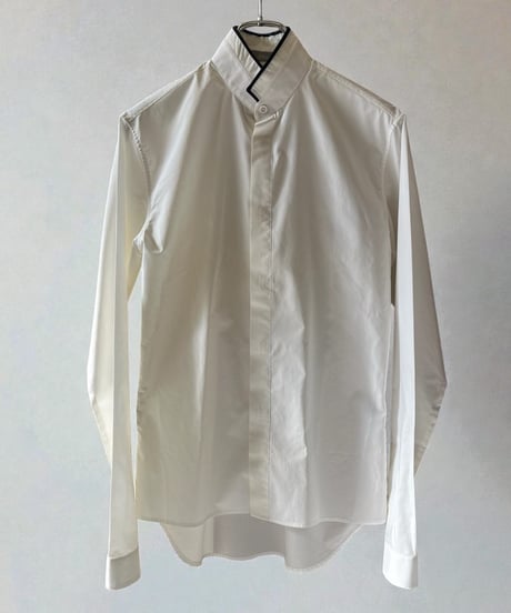 S/S 2004 DIOR HOMME “STRIP” STAND NECK SHIRT