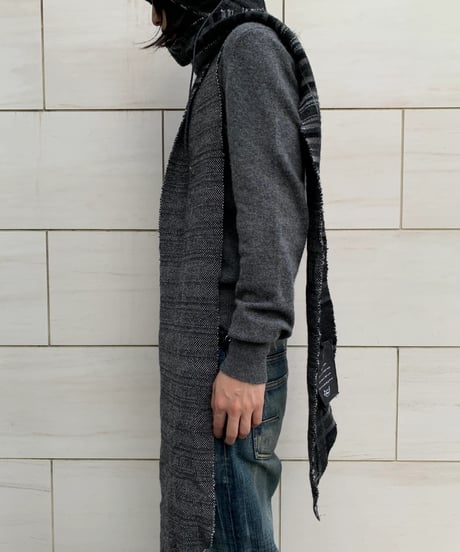 Roen Sequin-Knit Long Scarf