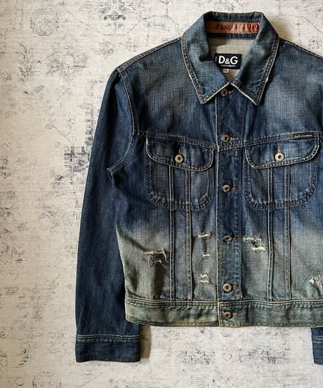 Dolce&Gabbana Gradient-dyed denim jacket