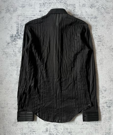 S/S 2005 Dior HOMME “BECK” Sheer Stripe Dress Shirt