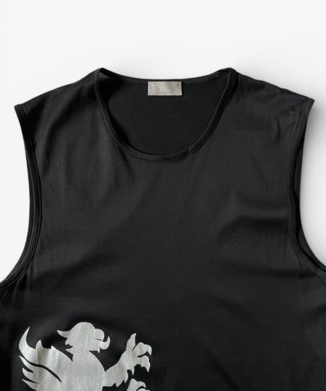 A/W 2002 DIOR HOMME “REFLECTION” SILVER GRIFFIN TANK TOP［S］