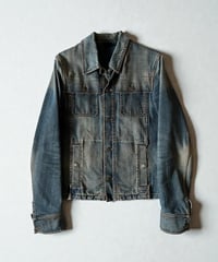 A/W 2005 DIOR HOMME “GRAM ROCK” RED-RUST DENIM JACKET