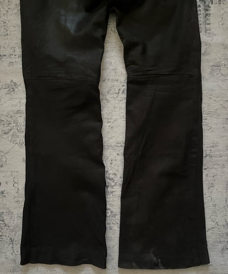 1990s Trousers type Goat Leather pants