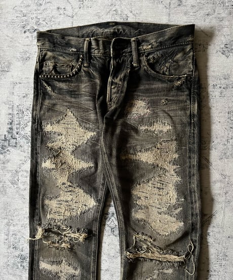 S/S 2004 Hysteric Glamour “Scab“ Studs Denim Pants