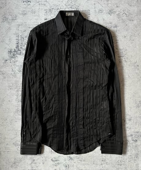 S/S 2005 Dior HOMME “BECK” Sheer Stripe Dress Shirt