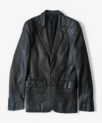 S/S 2004 DIOR HOMME “STRIP” 2B LEATHER BLAZER