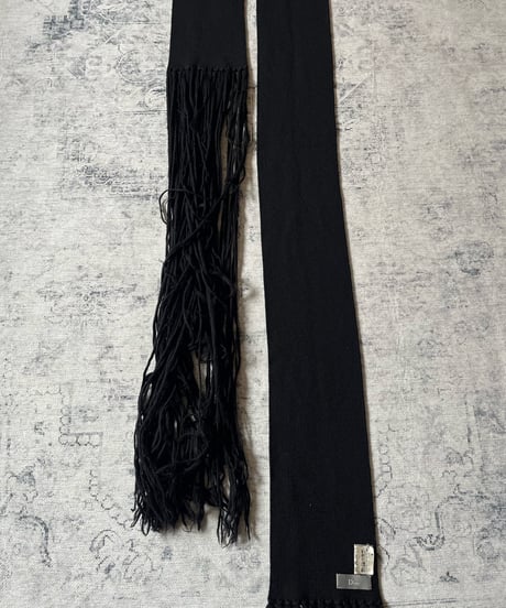 A/W 2004 Dior HOMME “VOTC” Fringe Long Scarf
