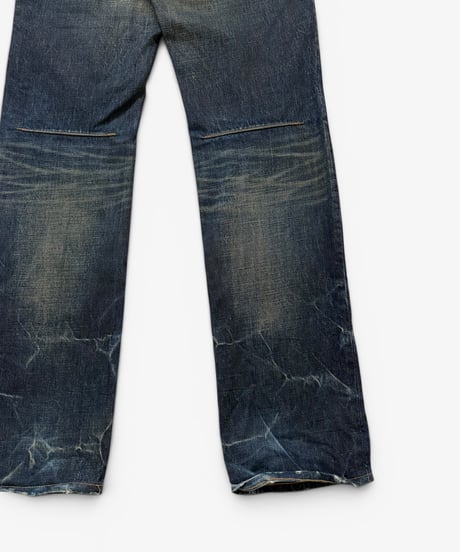 S/S 2008 NUMBER (N)INE “BIRDS” MUDWASH ZIPPO DENIM［2］