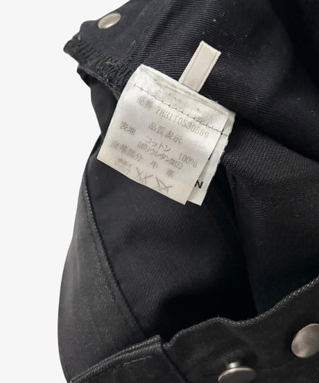 A/W 2007 DIOR HOMME “NAVIGATE” SHARP NOTATION WAXED BLACK［28］