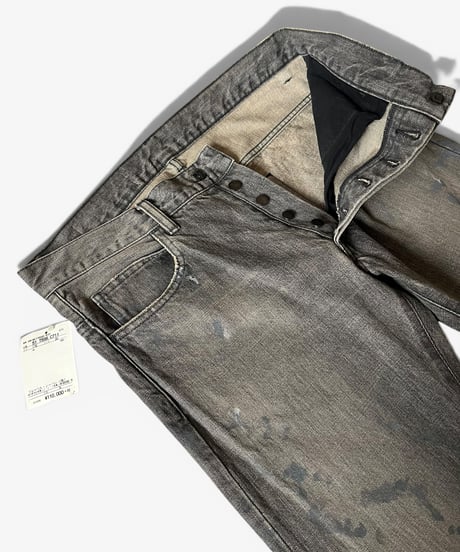 S/S 2015 BALMAIN HOMME PAINTED CURVED DENIM