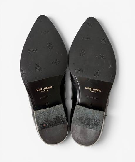 S/S 2014 SAINT LAURENT PARIS RUNWAY WESTERN BUCKLE JODHPUR BOOTS［40］