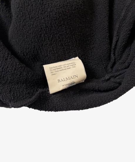 A/W 2011 BALMAIN HOMME BY CHRISTOPHE DECARNIN TIGER EMBROIDERY ZIP HOODIE［XS］